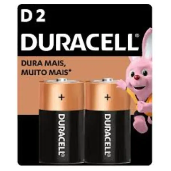 PILHA D GRANDE ALCALINA C/ 2 - DURACELL