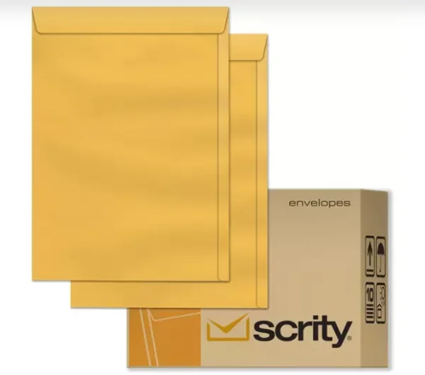 ENVELOPE 310X410 AMARELO 80GR - SCRITY