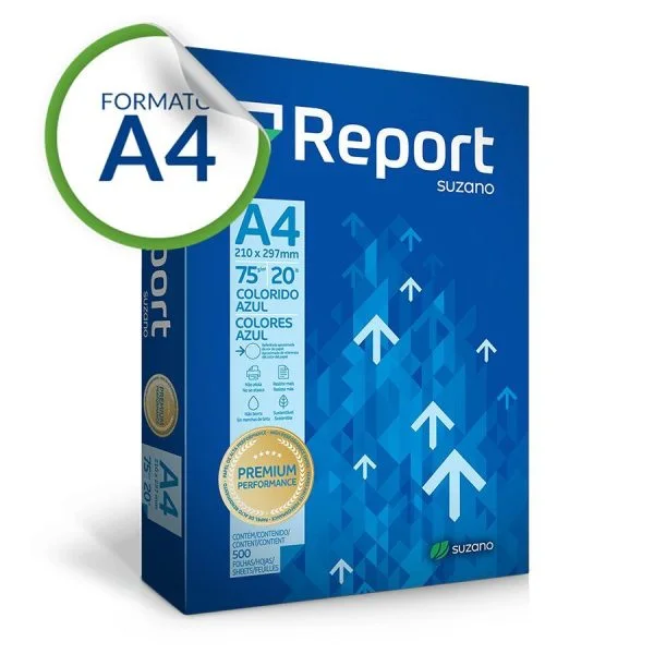 PAPEL A4 75GR AZUL - REPORT