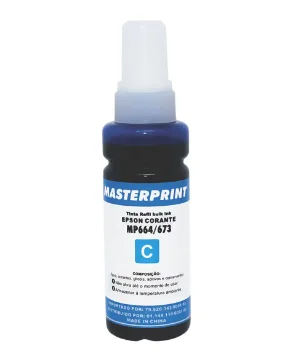 TINTA COMPATÍVEL MASTERPRINT MP664/673 CIANO 100ML P/ EPSON